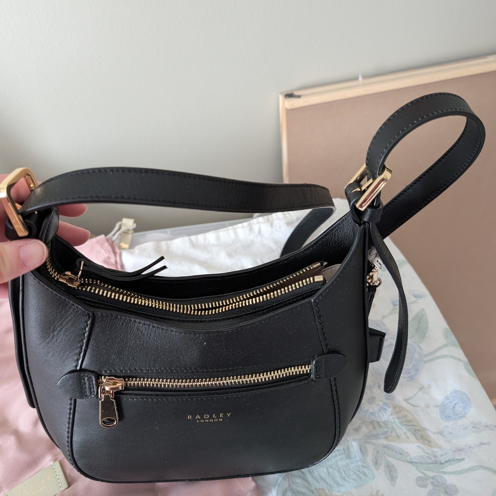 Radley London Black Leather Hobo Bag - Picture 2 of 7